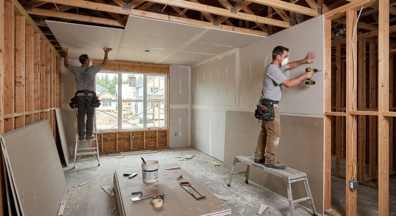 Bedroom Drywall Installation in Overland Park, KS